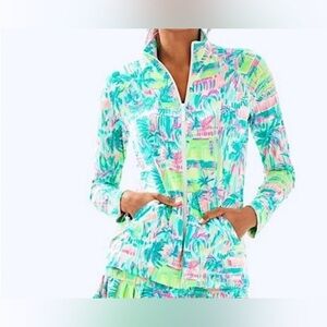 LILLY PULITZER MULTI PERFECT MATCH UPF 50+ LUXLETIC HADLE JACKET